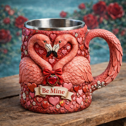 Valentine's Day gift,“Be Mine” Flamingo Mug