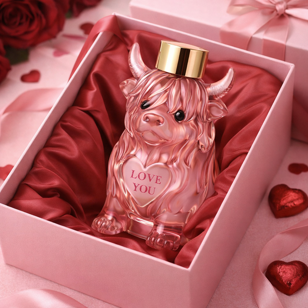 Valentine's Day gift,Highland Romance Perfume Bottle,Highland Cow Perfume Bottle