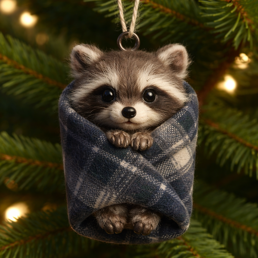 Cozy Wrapped Critters Ornament