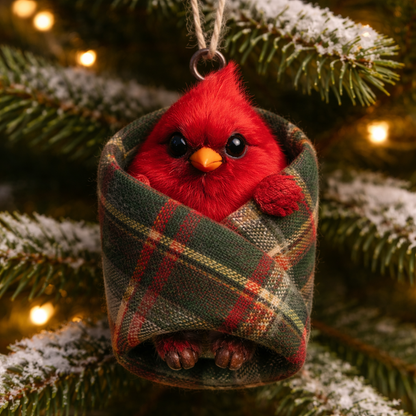 Cozy Wrapped Critters Ornament