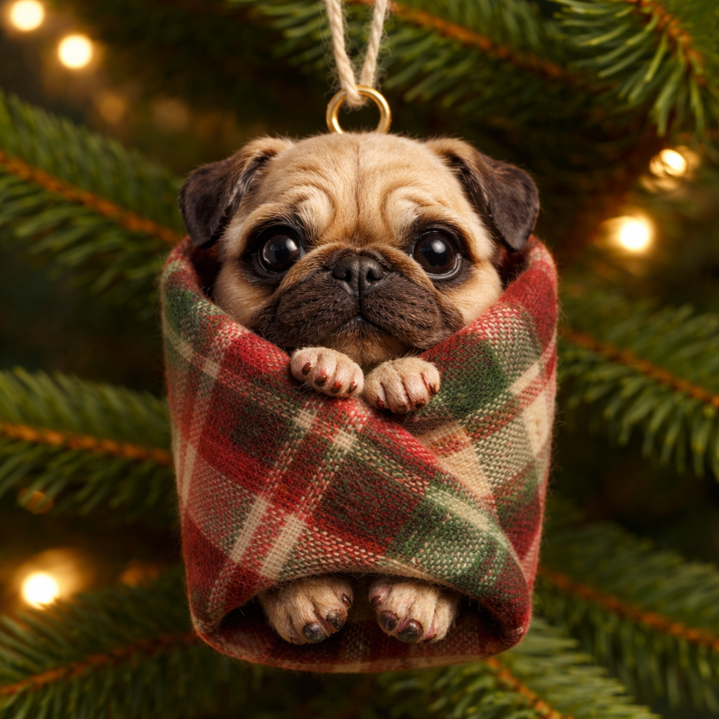 Cozy Wrapped Critters Ornament