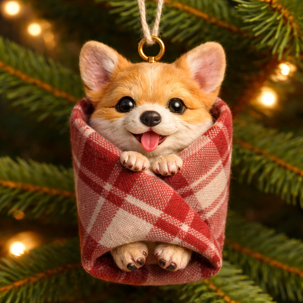 Cozy Wrapped Critters Ornament