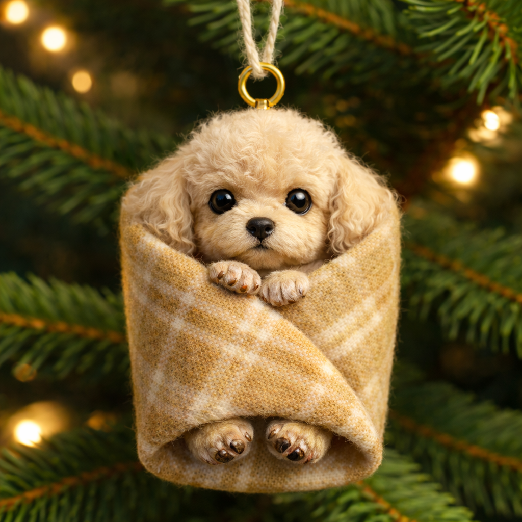 Cozy Wrapped Critters Ornament
