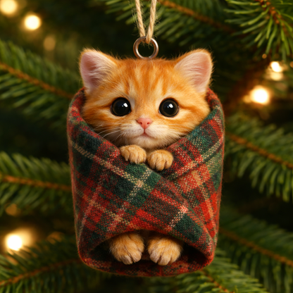 Cozy Wrapped Critters Ornament
