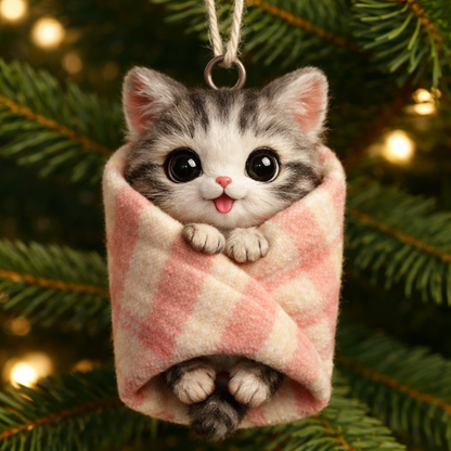 Cozy Wrapped Critters Ornament