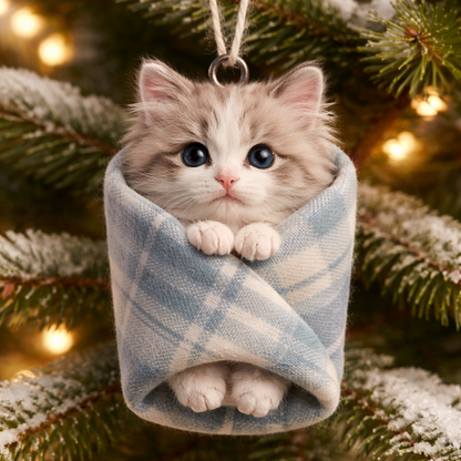 Cozy Wrapped Critters Ornament