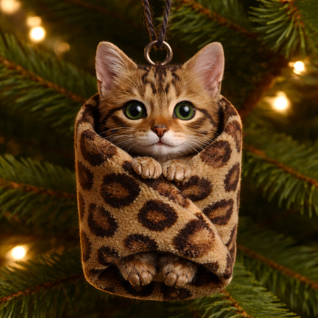 Cozy Wrapped Critters Ornament