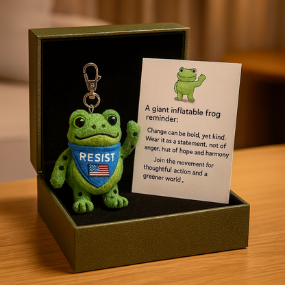 🐸 Portland Frog Reminder Keychain