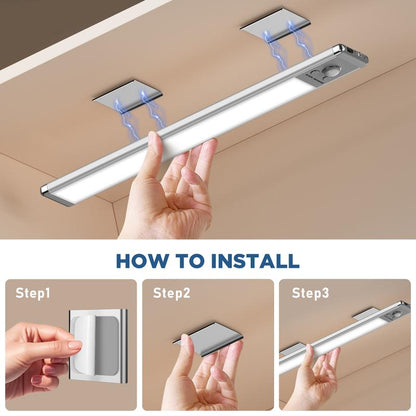 Under Cabinet Lights, 76LED Motion Sensor Night Light Indoor