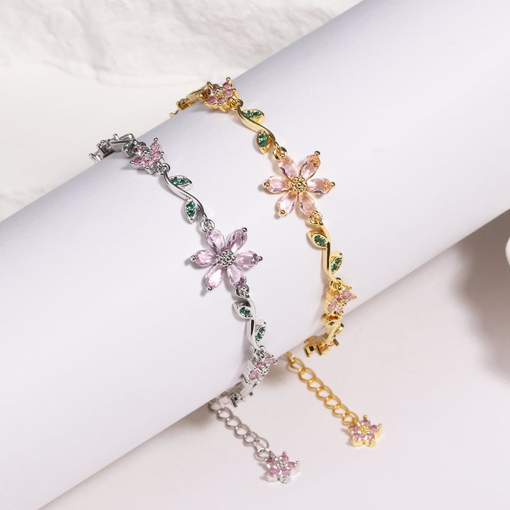 🔥Last Day 50% OFF -🌼✨Flower Bracelet(💫Exquisite Craftsmanship, Lasting Brilliance)