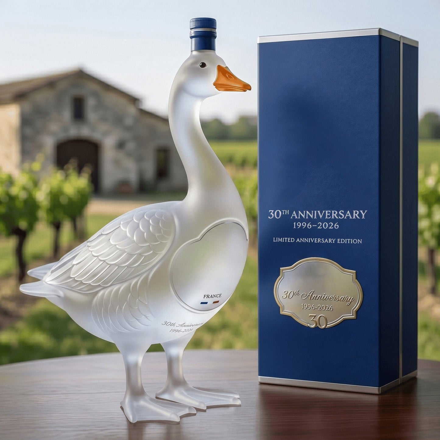 ✨30th Anniversary Limited-Time Offer🪿Glass Craft Anniversary 3D Sculpted Vodka Bottle🥰