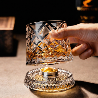 🥃 Rotating Whiskey Glass