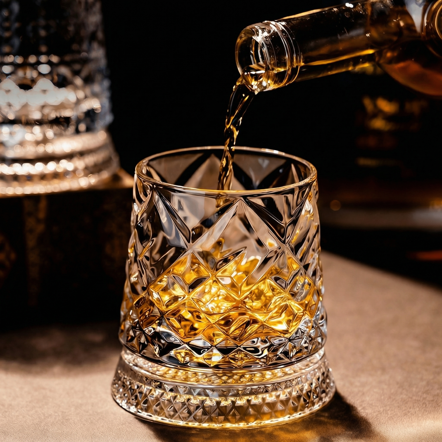 🥃 Rotating Whiskey Glass