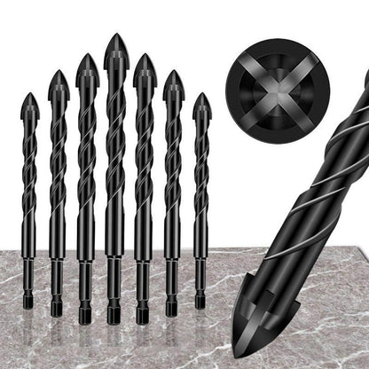 High-strength Four-edge Cross Drill Bit Set - clarioy