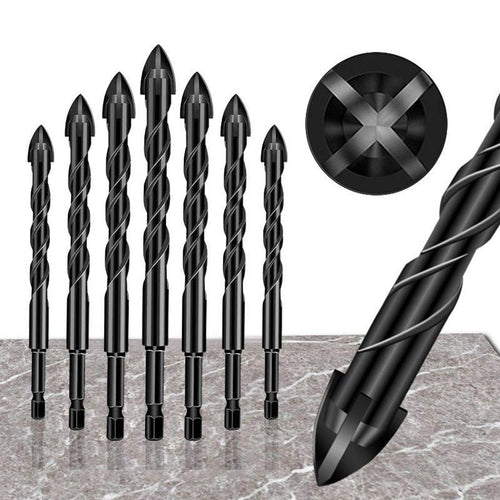 High-strength Four-edge Cross Drill Bit Set - clarioy