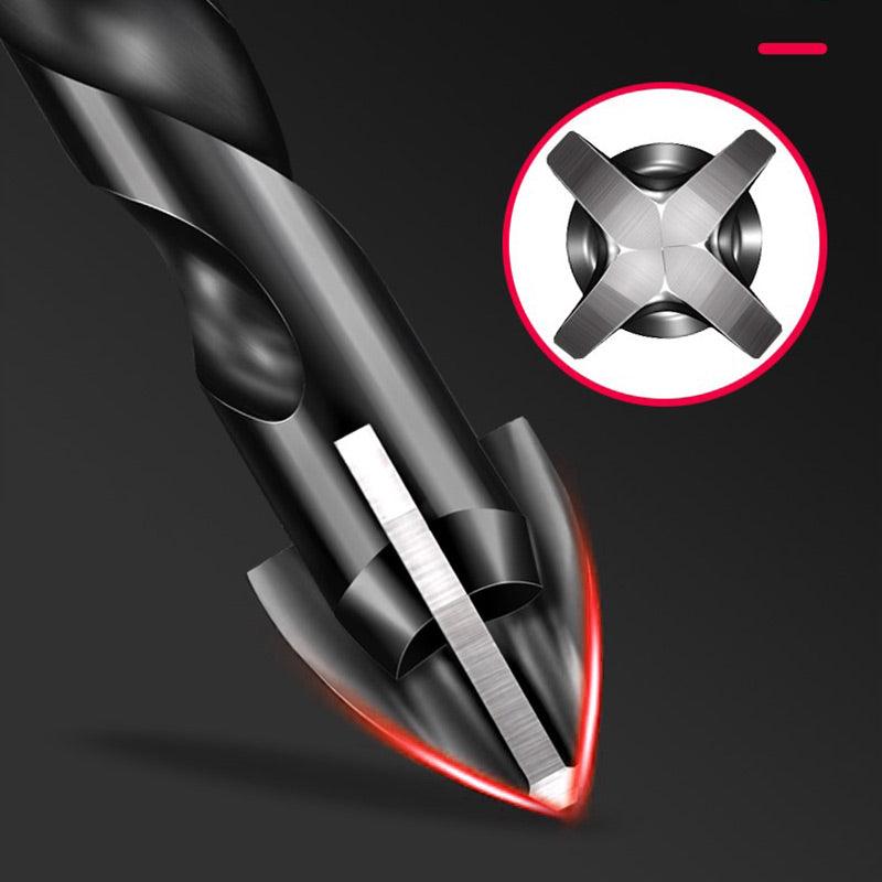 High-strength Four-edge Cross Drill Bit Set - clarioy