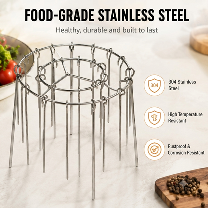 🔥Bestseller｜Stainless Steel Air Fryer Grill Skewer Rack