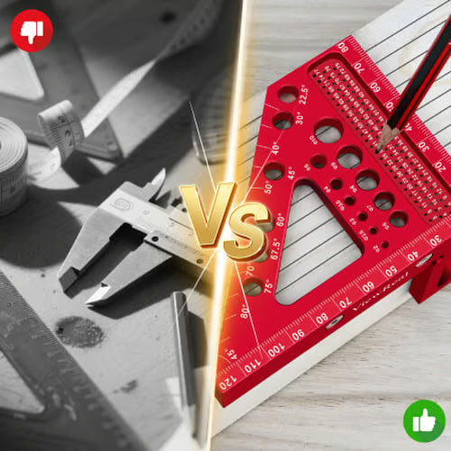 3D Multi-Purpose Carpenter's Triangle Square