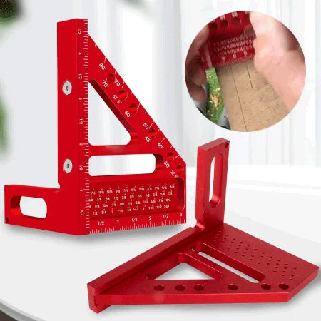3D Multi-Purpose Carpenter's Triangle Square