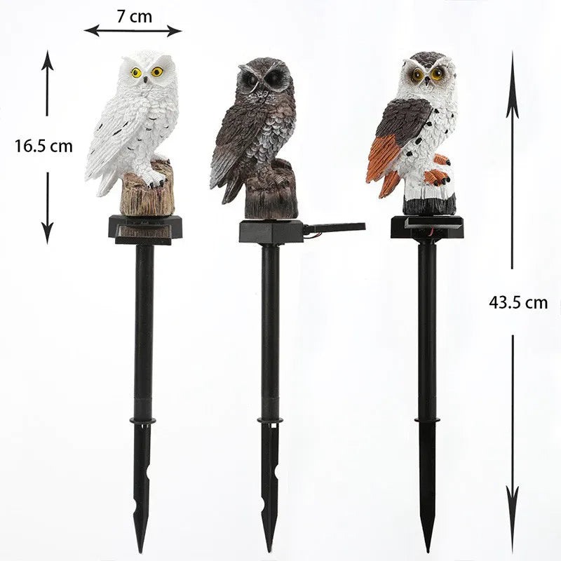 🦉🌙 Solar Owl LED Garden Light – Waterproof Outdoor Accent Lighting