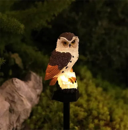 🦉🌙 Solar Owl LED Garden Light – Waterproof Outdoor Accent Lighting