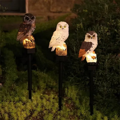 🦉🌙 Solar Owl LED Garden Light – Waterproof Outdoor Accent Lighting