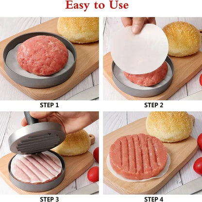 🥩 Professional Burger Patty Press🔥 Uniform Burgers Every Time