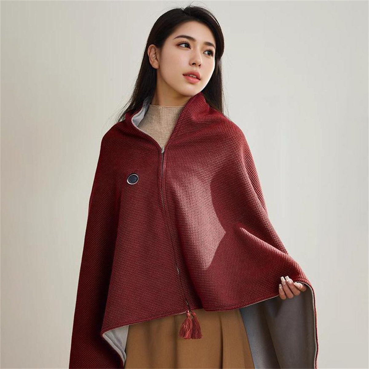 🎅Best Winter Gifts 🔥Favorite Portable Heated Shawl (Buy 2 Free Shipping)