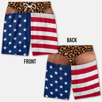 🔥🥳40K+ SOLD!😂Funny Patriotic Men’s Swim Trunks