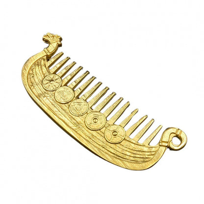 🛡️Last Day 49% OFF⚔️ Viking Drakkar Beard Comb | Hand-Cast Metal