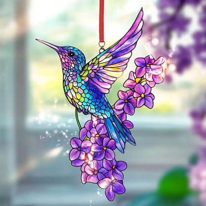 🔥Acrylic Bird Stained Art Ornament – Outdoor & Living Room Decor