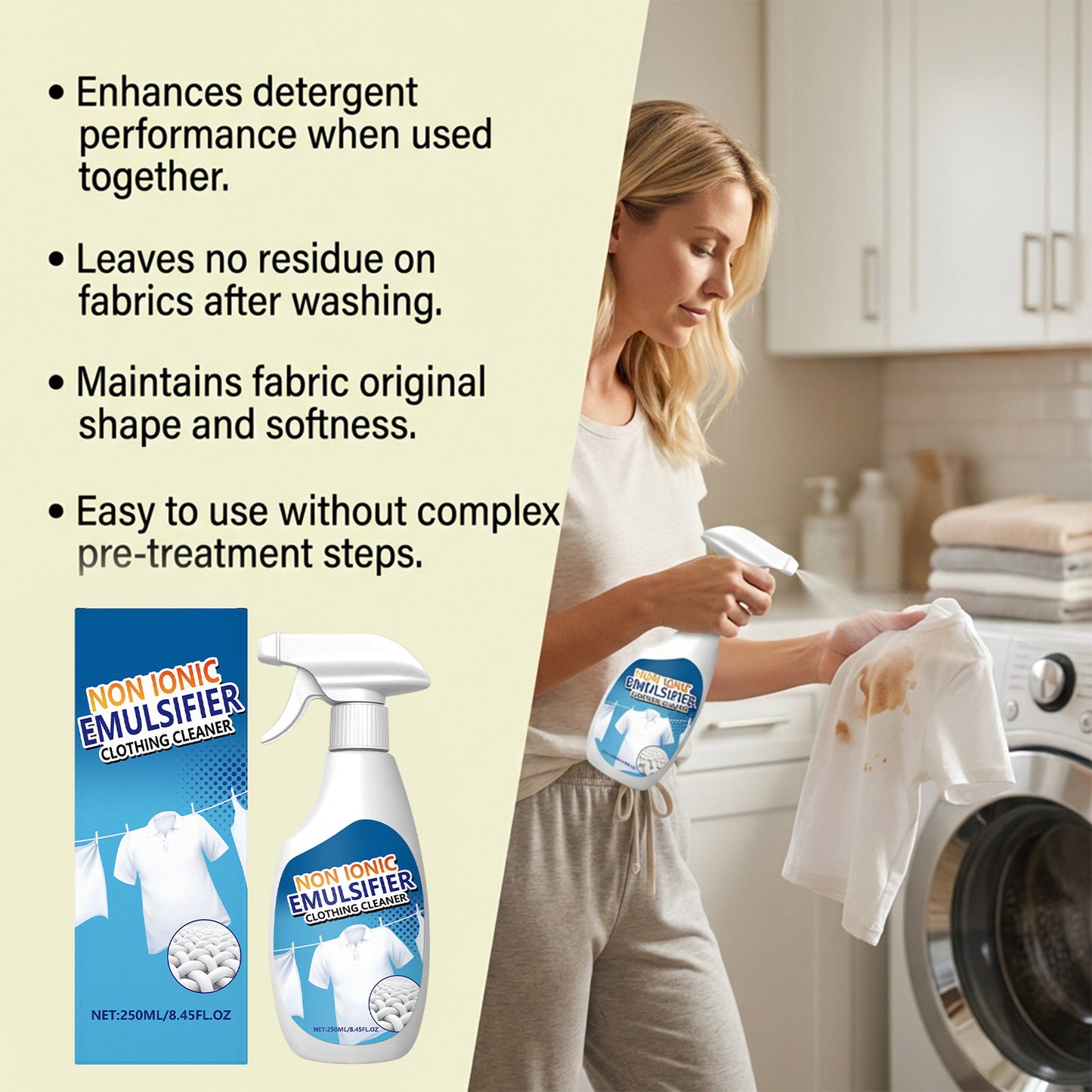 🏆Flash Sale⚡ 50K+ SOLD! All-Purpose Clothing Stain Cleaner