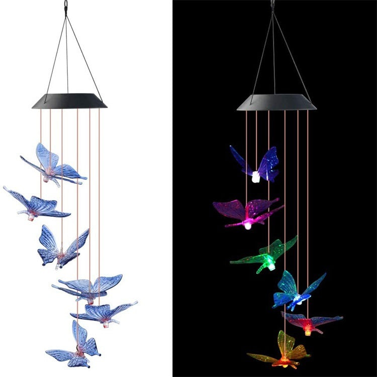 🦋 Enhance Your Garden - ✨Creative Bird Design Solar Wind Chimes