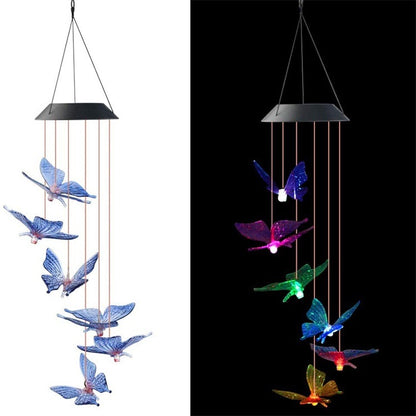 🦋 Enhance Your Garden - ✨Creative Bird Design Solar Wind Chimes