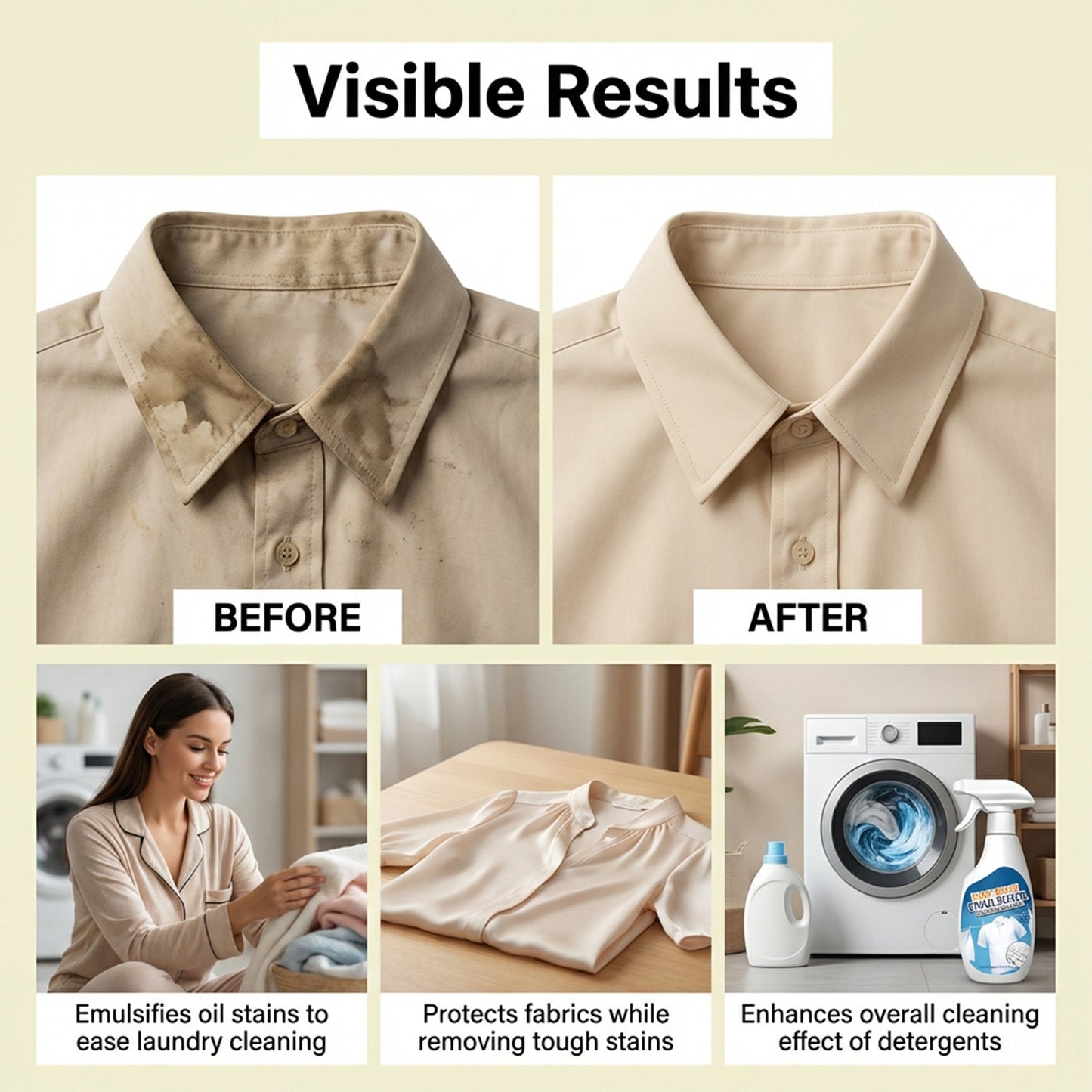 🏆Flash Sale⚡ 50K+ SOLD! All-Purpose Clothing Stain Cleaner