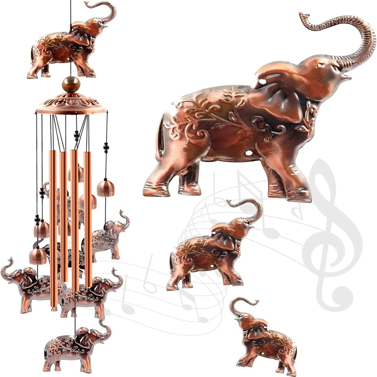 🎁 Pure Hand-made Copper Wind Chimes