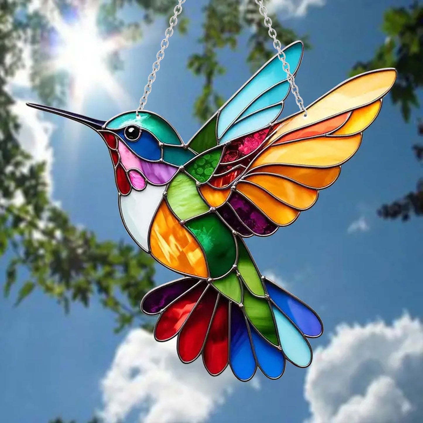 🔥Acrylic Bird Stained Art Ornament – Outdoor & Living Room Decor
