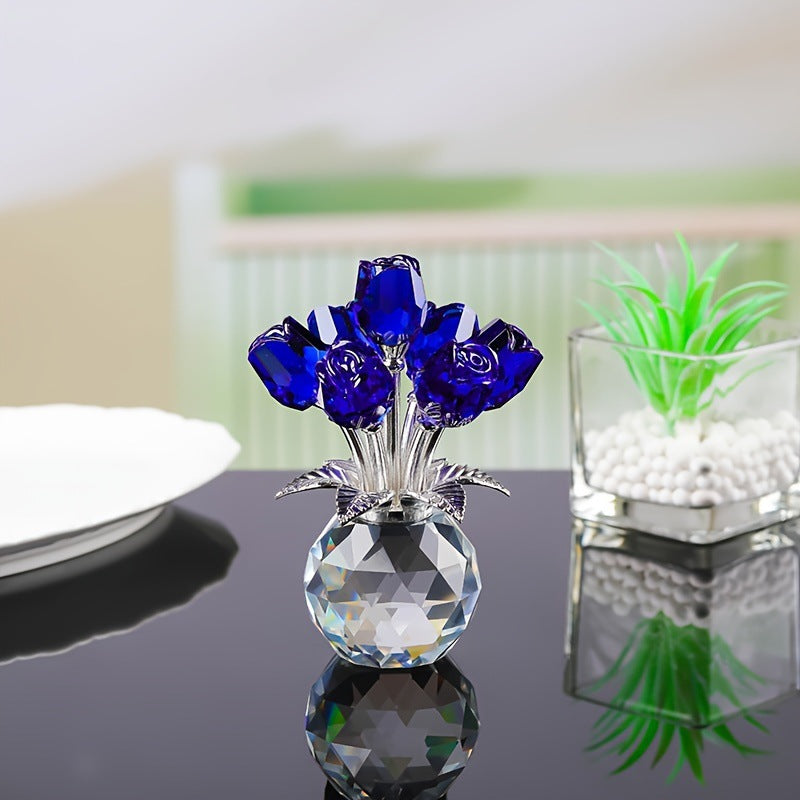 🌹Mother’s Day 50% Off: 7-Color Crystal Rose Floral Keepsake