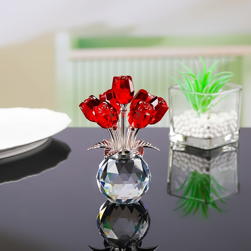 🌹Mother’s Day 50% Off: 7-Color Crystal Rose Floral Keepsake