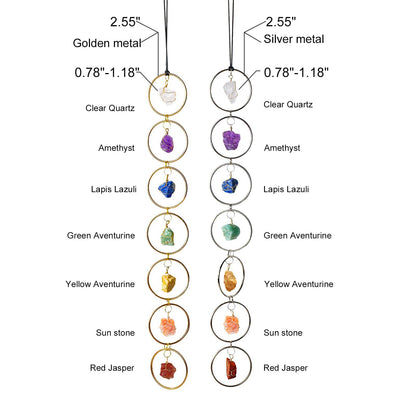 💎 Raw Crystal 7 Chakra Gemstone Wall Decor