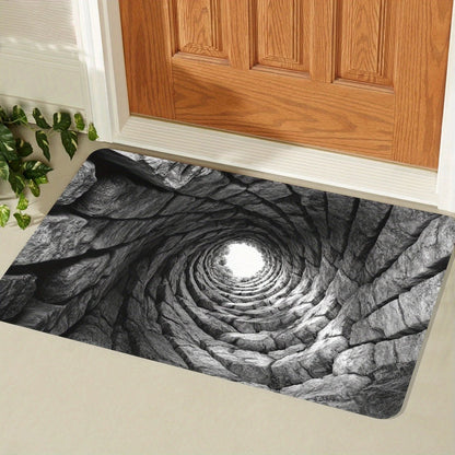 Visual Illusion Endless Abyss Pattern HD Printed Non-Slip Doormat