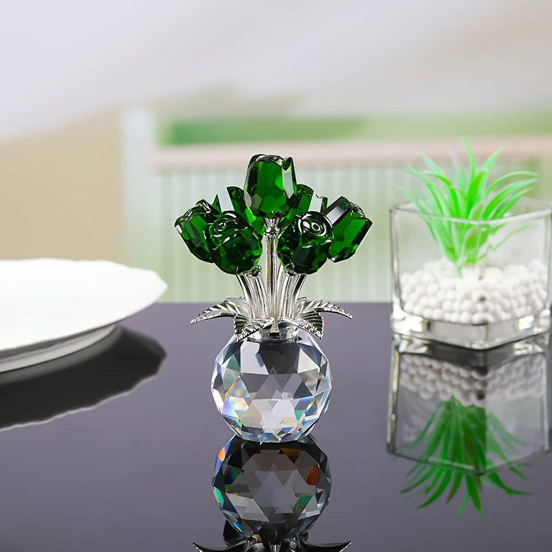 🌹Mother’s Day 50% Off: 7-Color Crystal Rose Floral Keepsake
