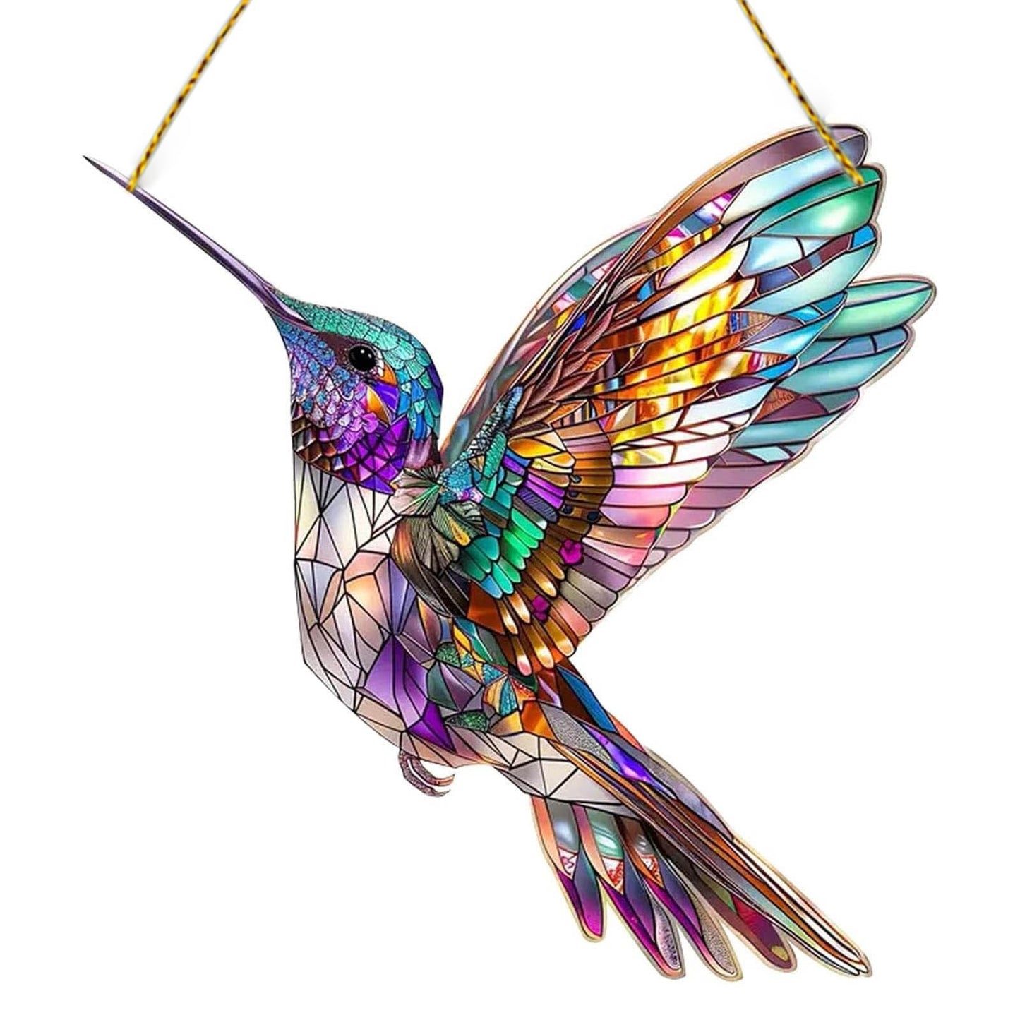 🔥Acrylic Bird Stained Art Ornament – Outdoor & Living Room Decor