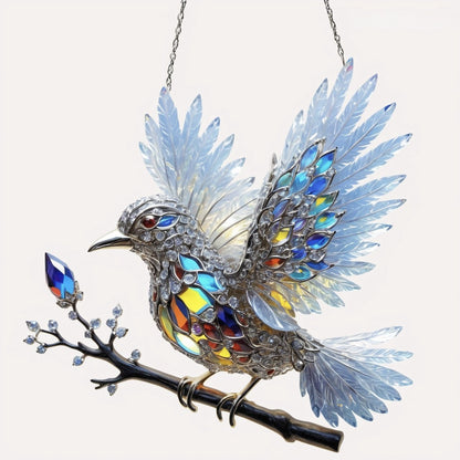 🔥Acrylic Bird Stained Art Ornament – Outdoor & Living Room Decor