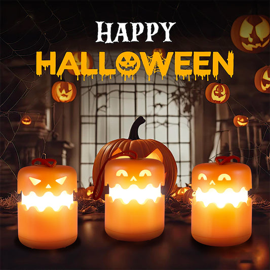 🎃فانوس اليقطين LED المحمول القابل للطي لعيد الهالوين