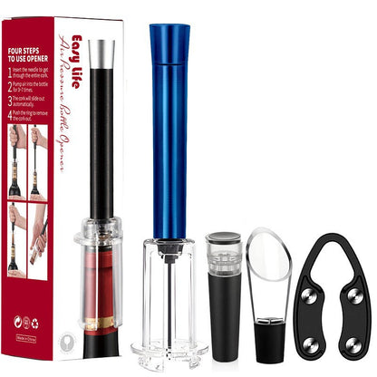 🍷Air Pump Wine Opener Set – 4-Piece Wino On-The-Go Set