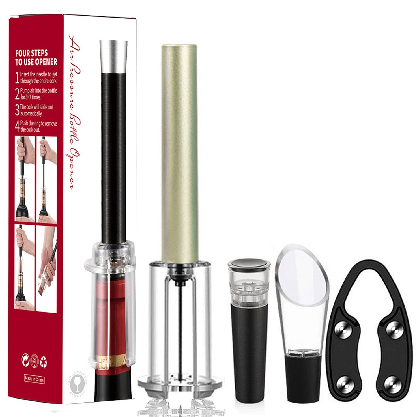 🍷Air Pump Cork Remover Wine Bottle Opener🔥