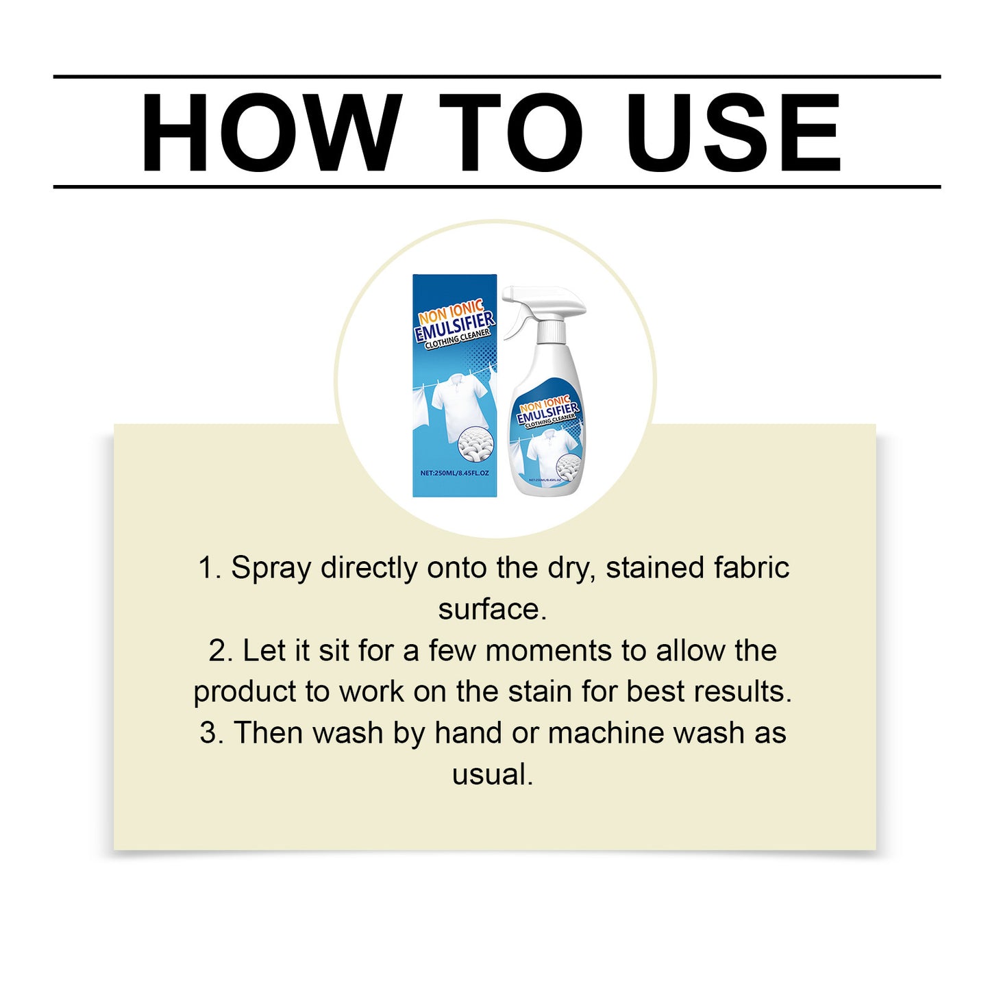 🏆Flash Sale⚡ 50K+ SOLD! All-Purpose Clothing Stain Cleaner
