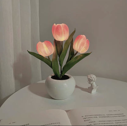 Tulip Lamp LED Simulation Tulip Night Light Decoration