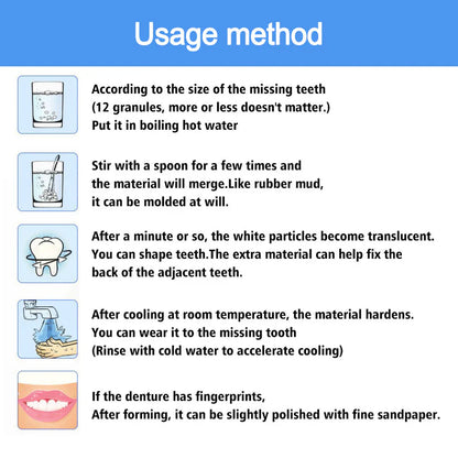 Moldable Dental Gel Dentures Temporary Fillings